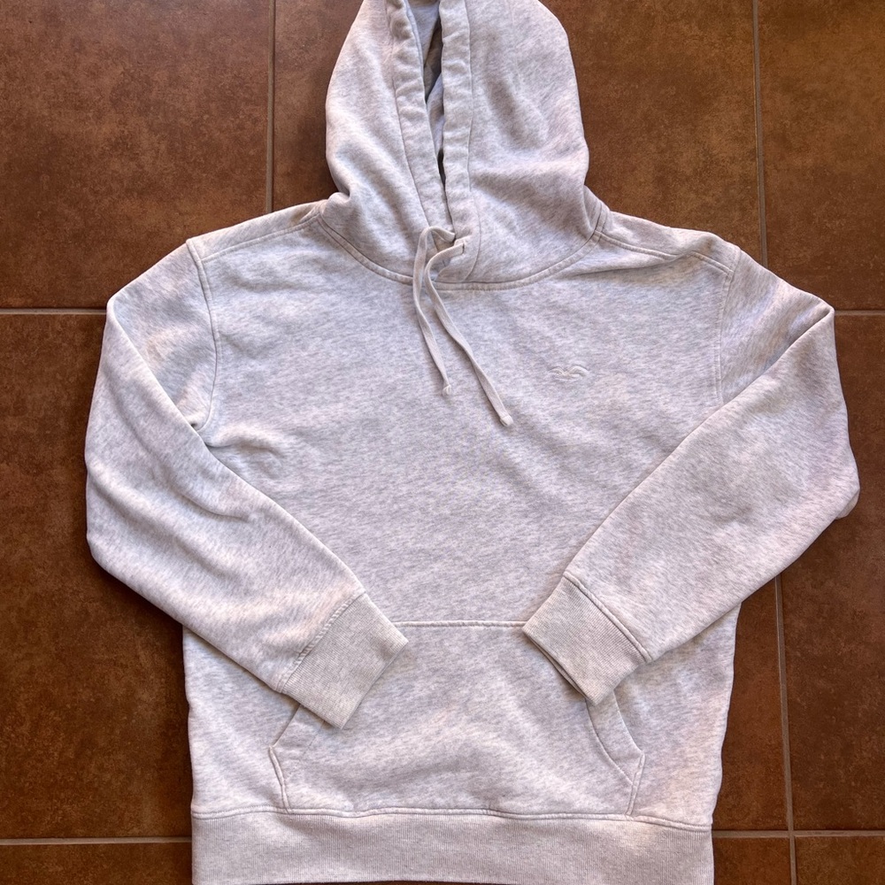 Hollister Light Gray Hoodie